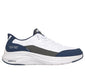 SKECHERS SHOES 8 / White/Navy Skechers Slip-ins: Contour Foam - Cozy Fit Skechers Slip-ins: Contour Foam - Cozy Fit