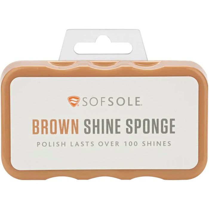 SOFSOLE accessories Sof Sole Leather brown Shoe Shine Sponge 096506918215 Sof Sole Leather brown Shoe Shine Sponge