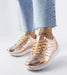 Ukrainian Vibe 4.5 Quirayne Golden Low-Top Sneakers Quirayne Golden Low-Top Sneakers