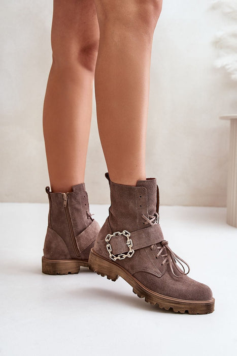Ukrainian Vibe 5.5 Bravura Suede Ankle Boots with Buckle Bravura Suede Ankle Boots with Buckle