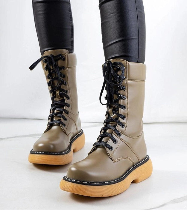 Ukrainian Vibe 5.5 Draxira lace-up combat boots Draxira lace-up combat boots