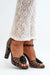 Ukrainian Vibe 5.5 Lysoria Sculpted Leather Sandals Lysoria Sculpted Leather Sandals