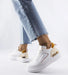 Ukrainian Vibe 5.5 Marriale White Sneakers with Beige Detail Marriale White Sneakers with Beige Detail