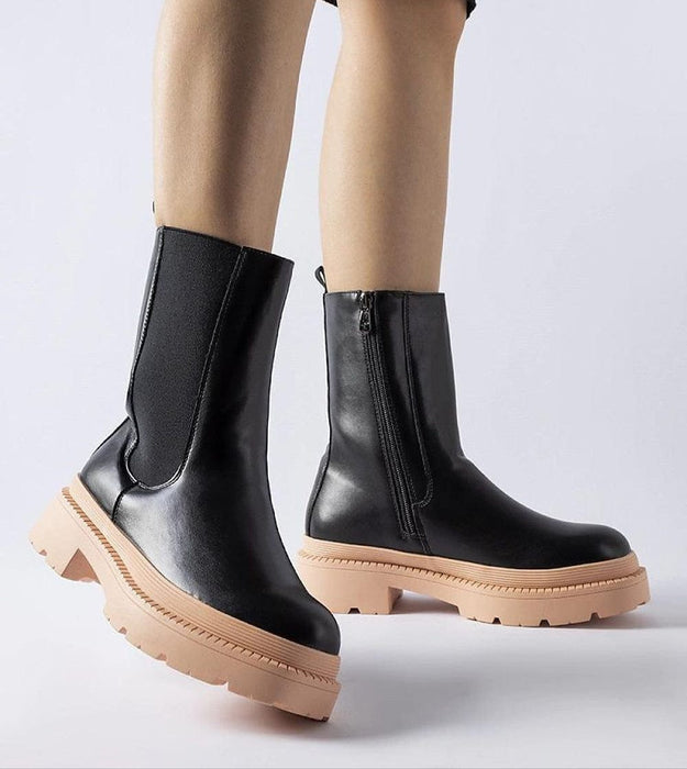 Ukrainian Vibe 5.5 Zamari contrast-sole ankle boots Zamari contrast-sole ankle boots