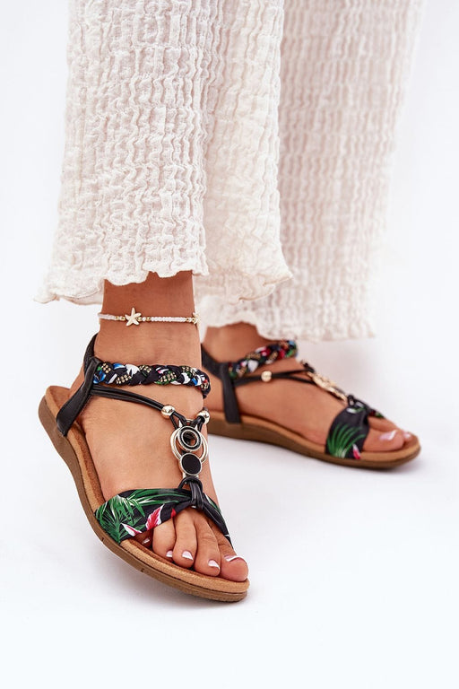 Ukrainian Vibe 5.5 Zirelline Braided Zircon Accent Sandals Zirelline Braided Zircon Accent Sandals