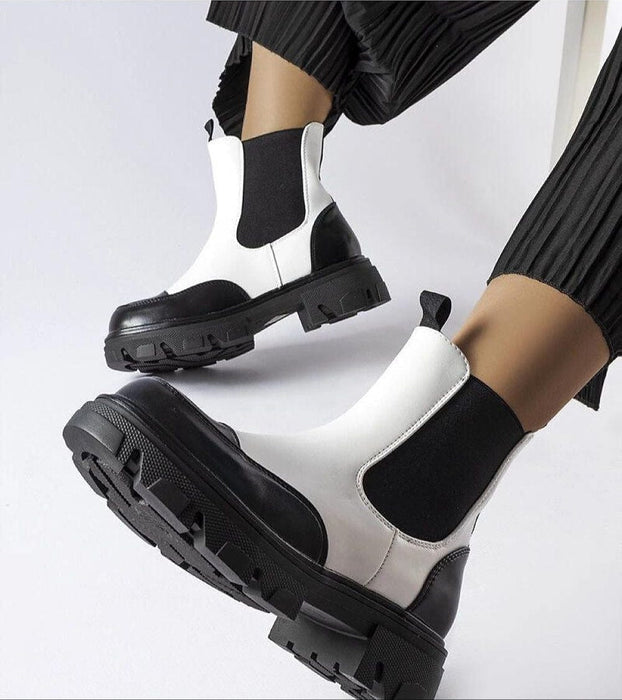 Ukrainian Vibe Albany Two-Tone Rubber Platform Boots Albany Two-Tone Rubber Platform Boots