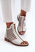 Ukrainian Vibe Almeryn Zipped Openwork Flat Sandals Almeryn Zipped Openwork Flat Sandals