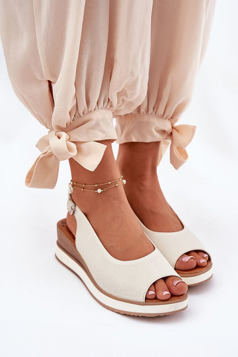 Ukrainian Vibe Alvarenne Classic Buckled Wedge Sandals Alvarenne Classic Buckled Wedge Sandals