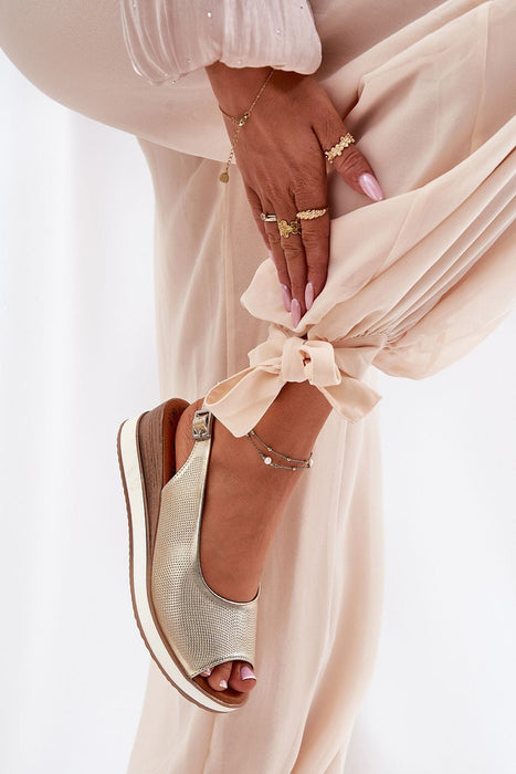 Ukrainian Vibe Alvarenne Classic Buckled Wedge Sandals Alvarenne Classic Buckled Wedge Sandals