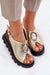 Ukrainian Vibe Alvarisse Decor Wedge Leather Sandals Alvarisse Decor Wedge Leather Sandals