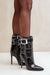 Ukrainian Vibe Arselina Silverbelt Patent Heel Boots Arselina Silverbelt Patent Heel Boots