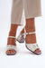 Ukrainian Vibe Aurelenna Post Heel Sandals with Accent Aurelenna Post Heel Sandals with Accent