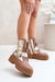 Ukrainian Vibe Beige / 5.5 Bravora Leather Buckled Platform Boots Bravora Leather Buckled Platform Boots