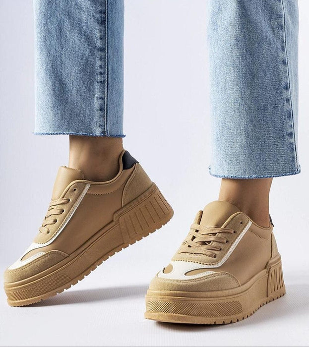 Ukrainian Vibe Beige / 5.5 Eralina Flexible Sole Summer Sneakers Eralina Flexible Sole Summer Sneakers