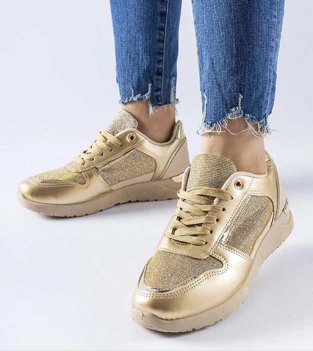 Ukrainian Vibe Beige / 5.5 Facondo White Lace-Up Sneakers for Women Facondo White Lace-Up Sneakers for Women