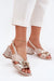 Ukrainian Vibe Beige / 5.5 Floranette Twin-Bloom Heel Sandals Floranette Twin-Bloom Heel Sandals