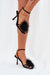 Ukrainian Vibe Black / 5.5 Lavea Feather-Embellished Stilettos Lavea Feather-Embellished Stilettos