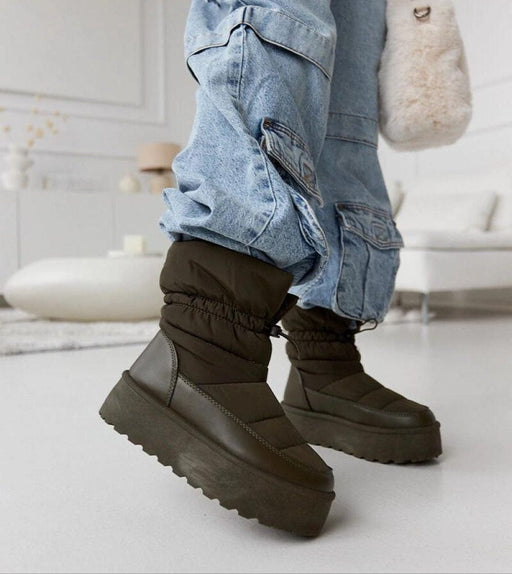 Ukrainian Vibe Black / 5.5 Olviera Slip-On Platform Snow Boots Olviera Slip-On Platform Snow Boots