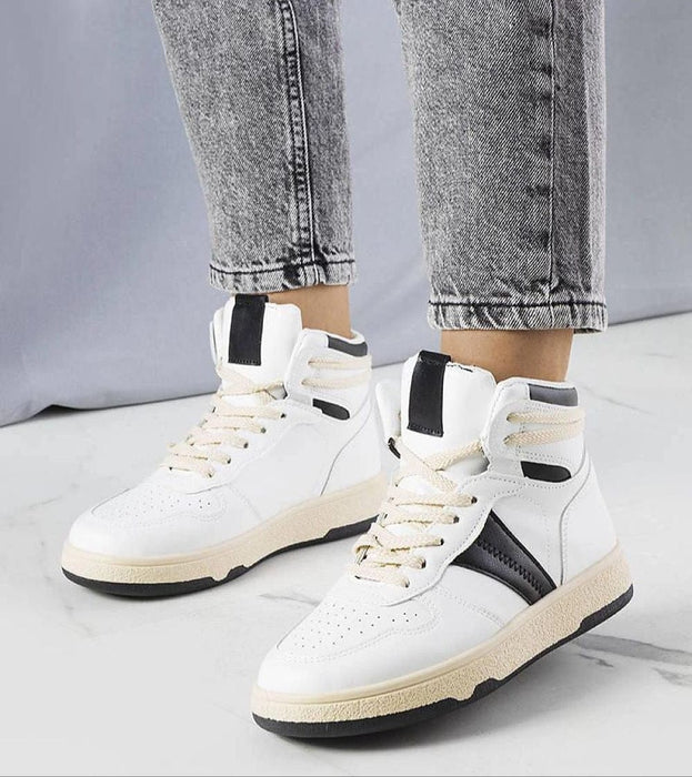 Ukrainian Vibe Black / 5.5 Ormelya High-Top Everyday Sneakers Ormelya High-Top Everyday Sneakers