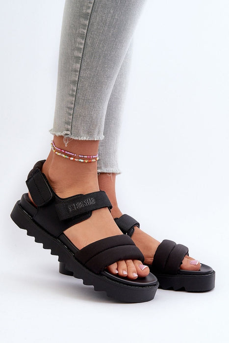 Ukrainian Vibe Black / 5.5 Rivexa Platform Strap Sandals Rivexa Platform Strap Sandals