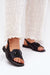 Ukrainian Vibe Black / 5.5 Shiraelle Shimmer Strap Sandals Shiraelle Shimmer Strap Sandals