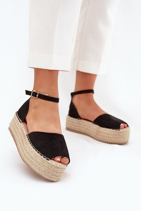 Ukrainian Vibe Black / 5.5 Solisea Braided Platform Espadrilles Solisea Braided Platform Espadrilles