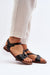 Ukrainian Vibe Black / 5.5 Sylvara Classic Leather Flat Sandals Sylvara Classic Leather Flat Sandals