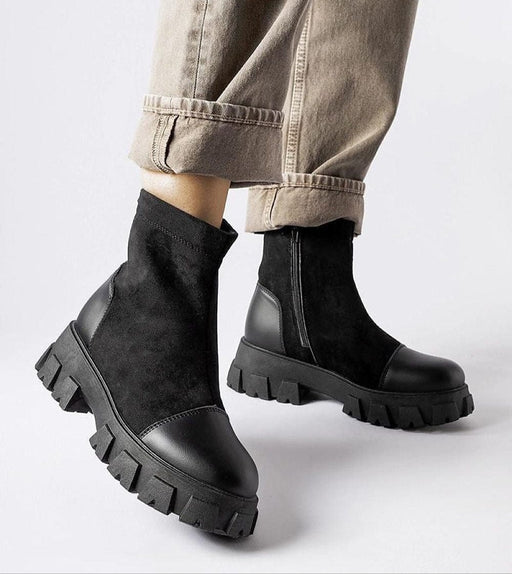 Ukrainian Vibe Black / 5.5 Trevaya Suede Platform Baggers Trevaya Suede Platform Baggers