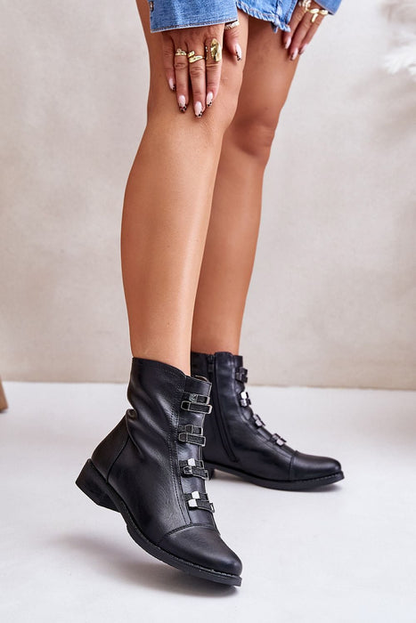 Ukrainian Vibe Black / 5.5 Velindra Everyday Zip-Up Boots Velindra Everyday Zip-Up Boots
