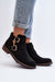 Ukrainian Vibe Black / 5.5 Velonna Suede Buckled Spring Boots Velonna Suede Buckled Spring Boots