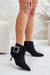 Ukrainian Vibe Black / 5.5 Velouryne Bucklash Suede Heel Boots Velouryne Bucklash Suede Heel Boots