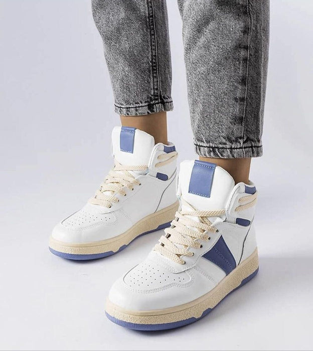 Ukrainian Vibe Blue / 5.5 Ormelya High-Top Everyday Sneakers Ormelya High-Top Everyday Sneakers