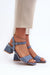 Ukrainian Vibe Blue / 5.5 Valenta Suede Block-Heel Sandals Valenta Suede Block-Heel Sandals