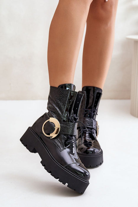 Ukrainian Vibe Bravora Leather Buckled Platform Boots Bravora Leather Buckled Platform Boots