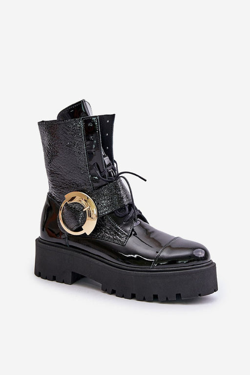 Ukrainian Vibe Bravora Leather Buckled Platform Boots Bravora Leather Buckled Platform Boots