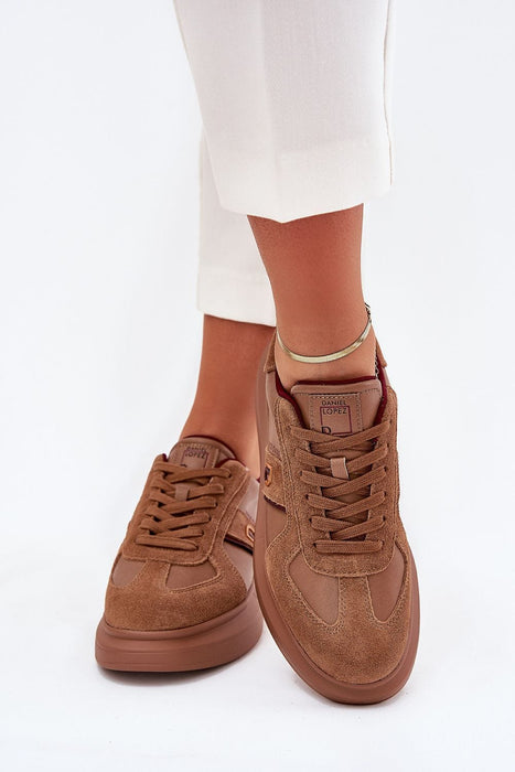 Ukrainian Vibe Brown / 5.5 Caravelle Mixed-Leather Sneakers Caravelle Mixed-Leather Sneakers
