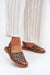 Ukrainian Vibe Brown / 5.5 Delaira Slip-On Leather Sandals Delaira Slip-On Leather Sandals
