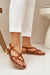 Ukrainian Vibe Brown / 5.5 Erinelle Interwoven Leather Sandals Erinelle Interwoven Leather Sandals