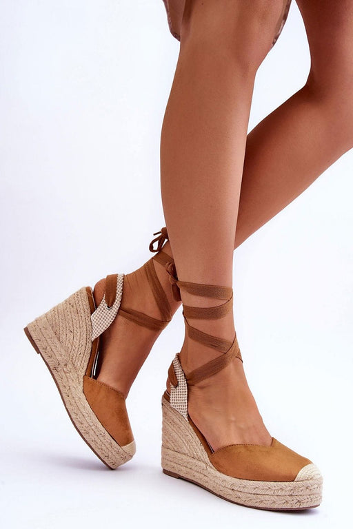Ukrainian Vibe Brown / 5.5 Liorenna Lace-Up Platform Sandals Liorenna Lace-Up Platform Sandals