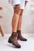 Ukrainian Vibe Brown / 5.5 Olivaya Eco-Leather Mid Heel Boots Olivaya Eco-Leather Mid Heel Boots