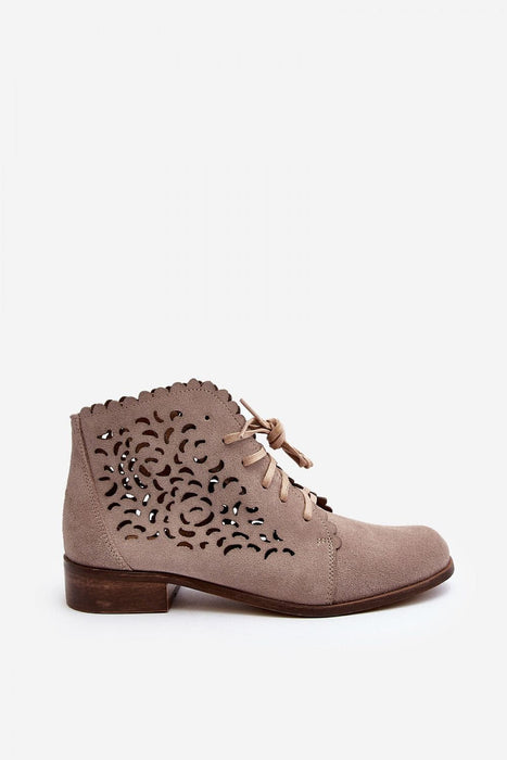 Ukrainian Vibe Caressa Suede Lace-Up Flat Boots Caressa Suede Lace-Up Flat Boots