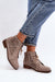 Ukrainian Vibe Caressa Suede Lace-Up Flat Boots Caressa Suede Lace-Up Flat Boots