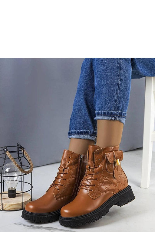 Ukrainian Vibe Coanira Brown Trapper Boots with Mini Padlock Coanira Brown Trapper Boots with Mini Padlock