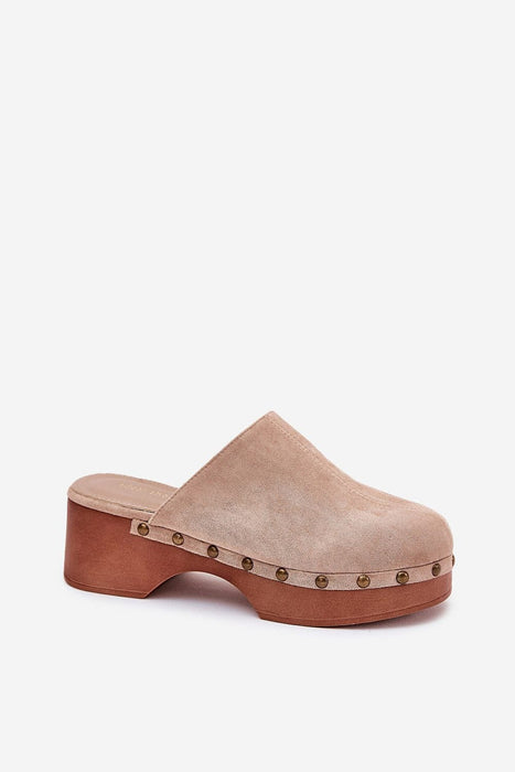 Ukrainian Vibe Corveda Studded Suede Wedge Clogs Corveda Studded Suede Wedge Clogs