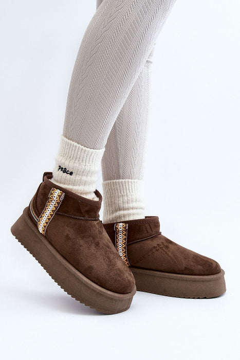 Ukrainian Vibe Dark Brown / 5.5 Azmira Aztec Platform Snow Boots Azmira Aztec Platform Snow Boots