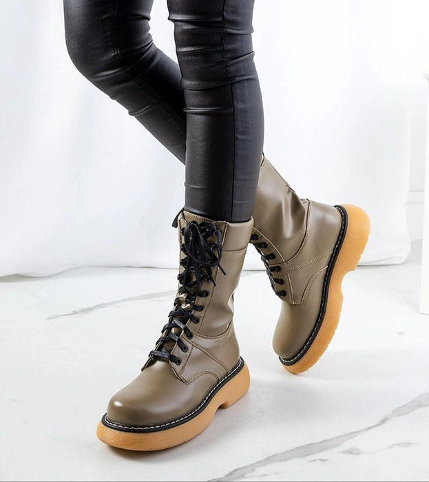 Ukrainian Vibe Draxira lace-up combat boots Draxira lace-up combat boots