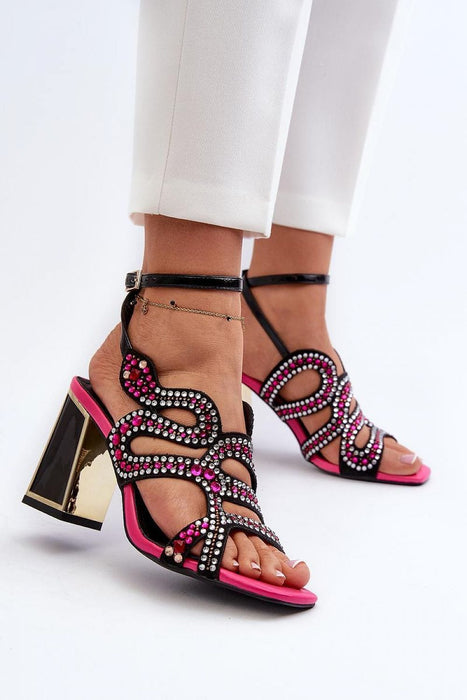 Ukrainian Vibe Elianta Crystal Block Heel Sandals Elianta Crystal Block Heel Sandals