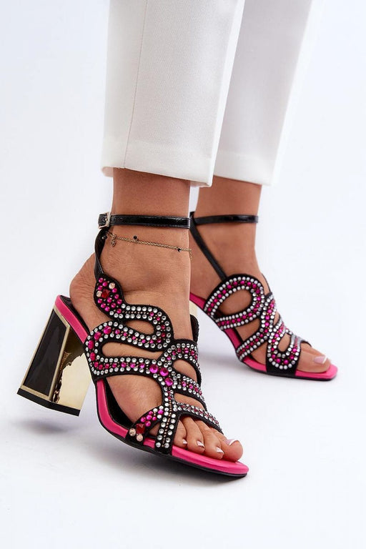 Ukrainian Vibe Elianta Crystal Block Heel Sandals Elianta Crystal Block Heel Sandals