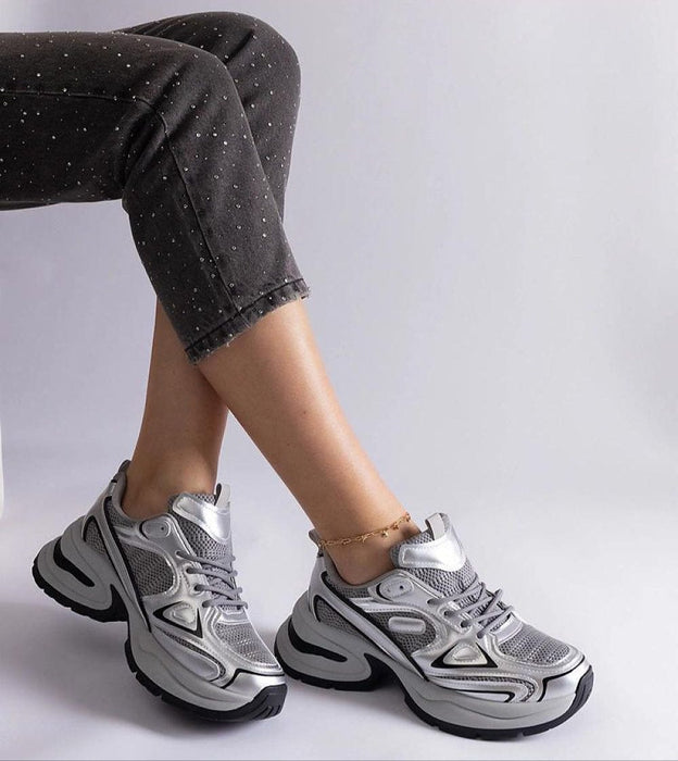 Ukrainian Vibe Elphira White Chunky Sole Sneakers Elphira White Chunky Sole Sneakers