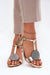 Ukrainian Vibe Evelenne Leather Sandals with Sculpted Heel Evelenne Leather Sandals with Sculpted Heel